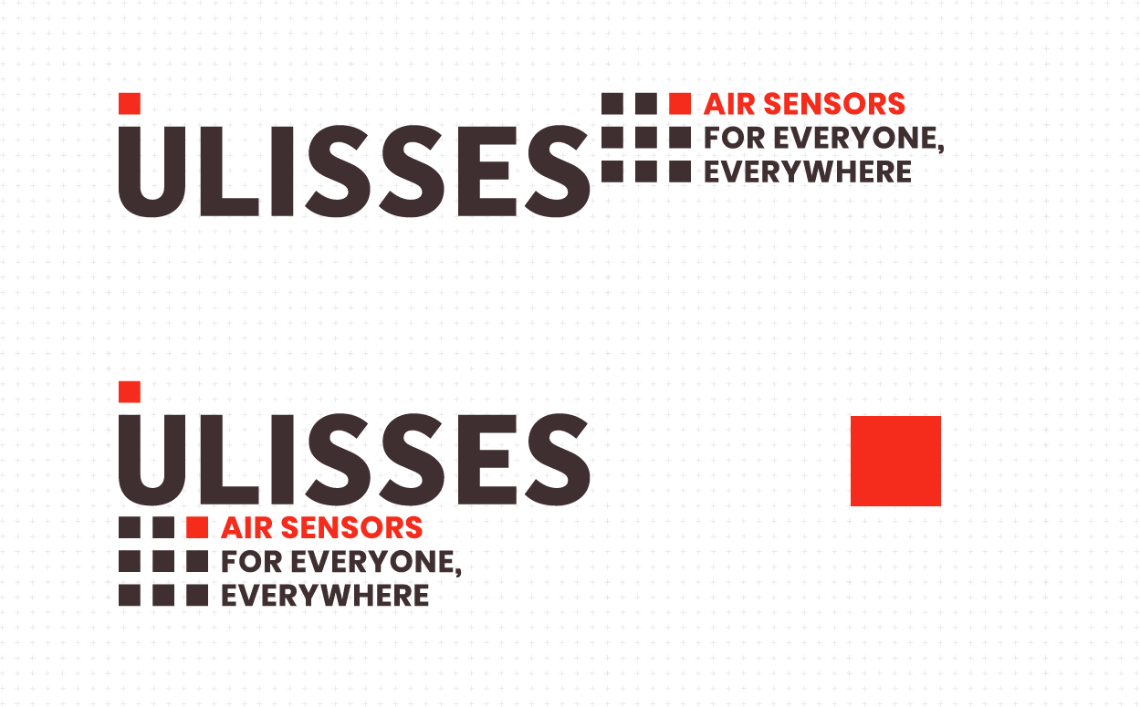 ULISSES logo set with the main logo and its possible lock-ups and the individual sensor as an icon  ULISSES logo set with the main logo and its possible lock-ups and the individual sensor as an icon